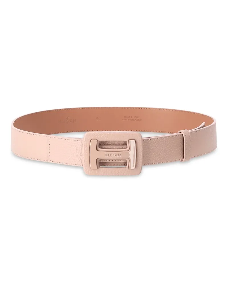 Hogan Gürtel mit Logo-Schnalle Beige