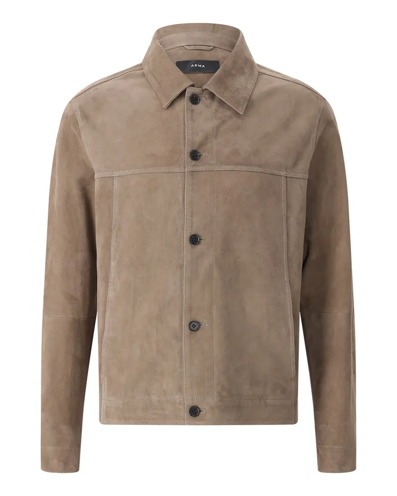 Arma Jacke Jaden aus Veloursleder Braun
