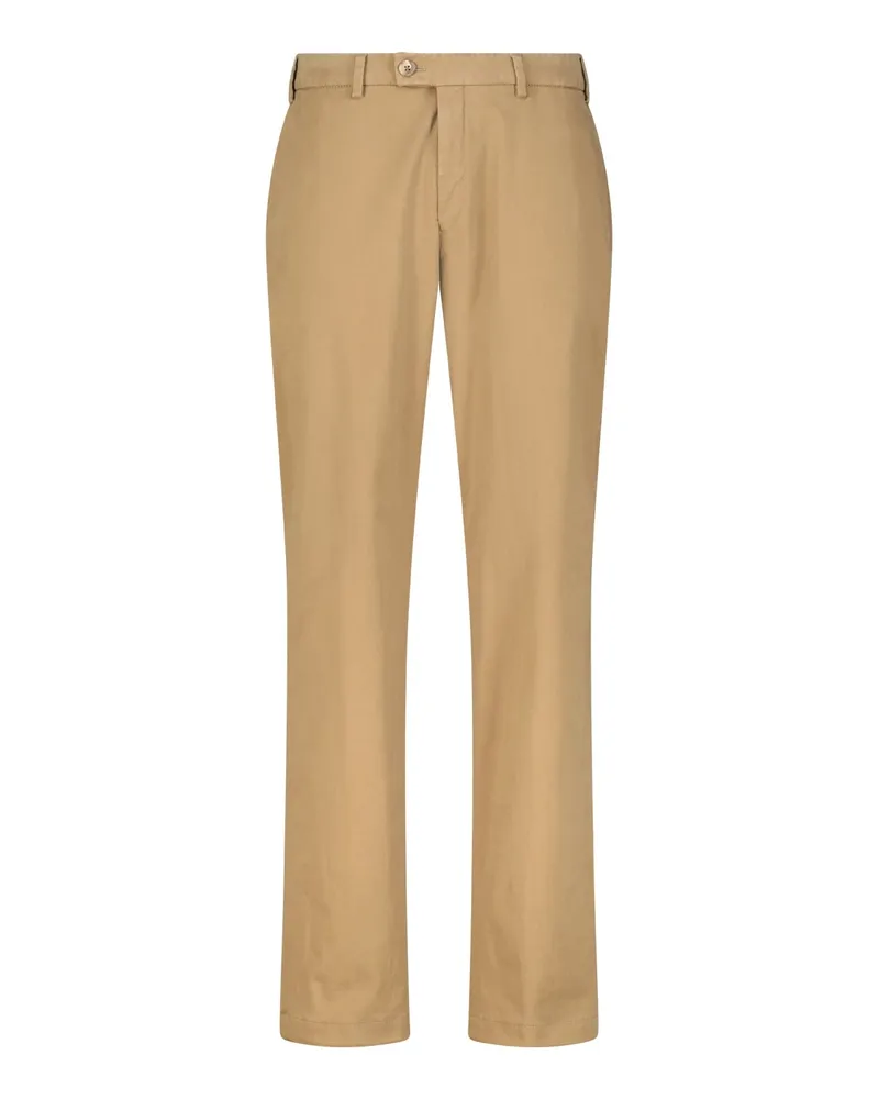 Hiltl Regular-Fit Hose aus Baumwoll-Mix Hellbraun