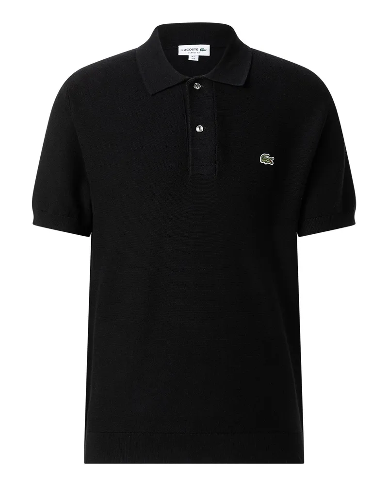 Lacoste Classic-Fit Poloshirt mit Logo Schwarz