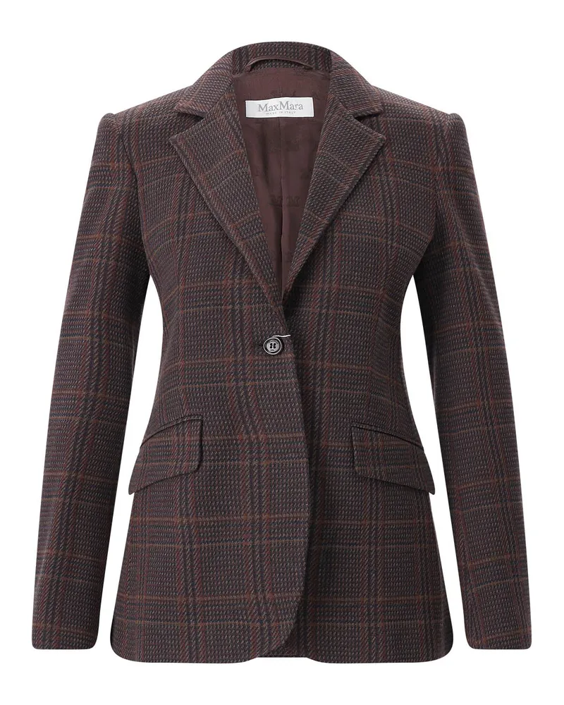 Max Mara Blazer Abate aus Woll-Mix Rot