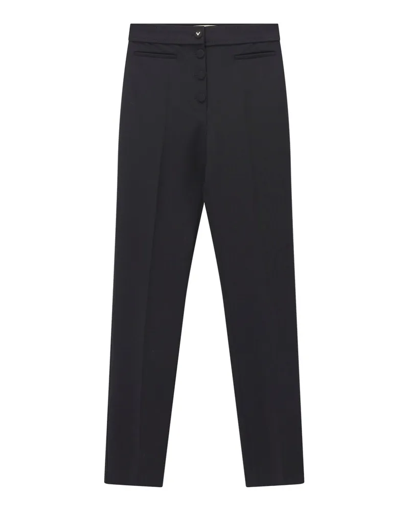 Valentino Garavani Regular-Fit Hose aus Wolle Schwarz
