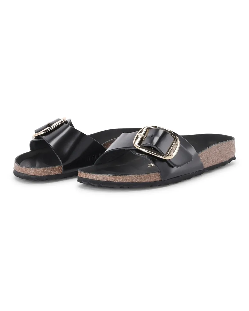 Birkenstock Sandale Madrid Big Buckle Natural Leather Schwarz