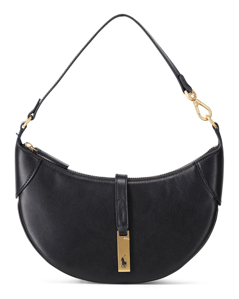 Ralph Lauren Tasche aus Rindsleder Schwarz