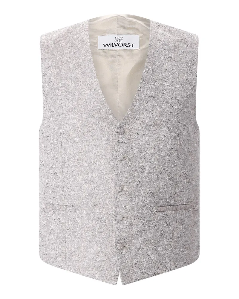 Wilvorst Anzugweste aus Viskose Beige