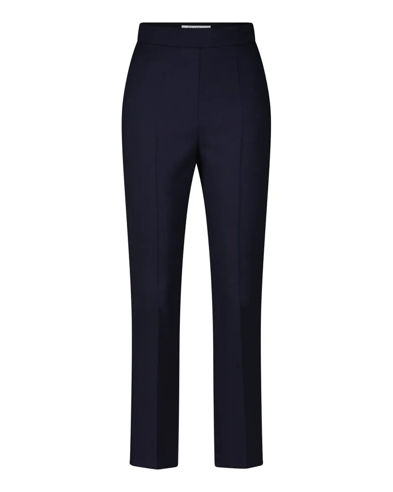 Max Mara Slim Fit Hose Nepeta aus Schurwolle Navy