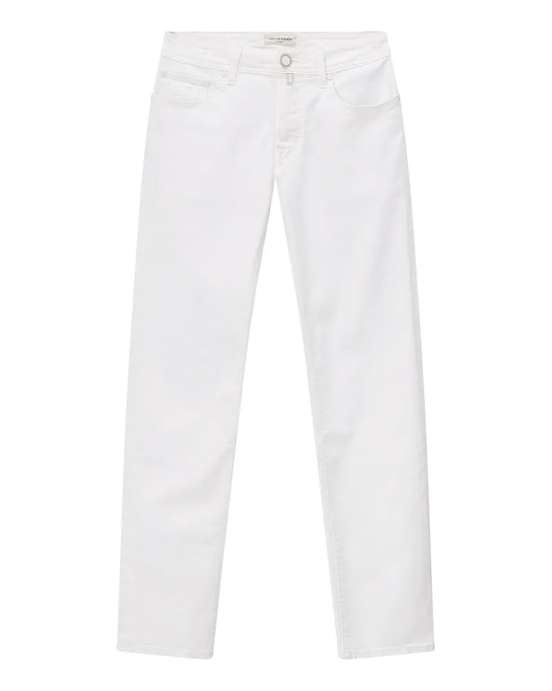 Jacob Cohën Jeans aus Baumwollmix Weiß