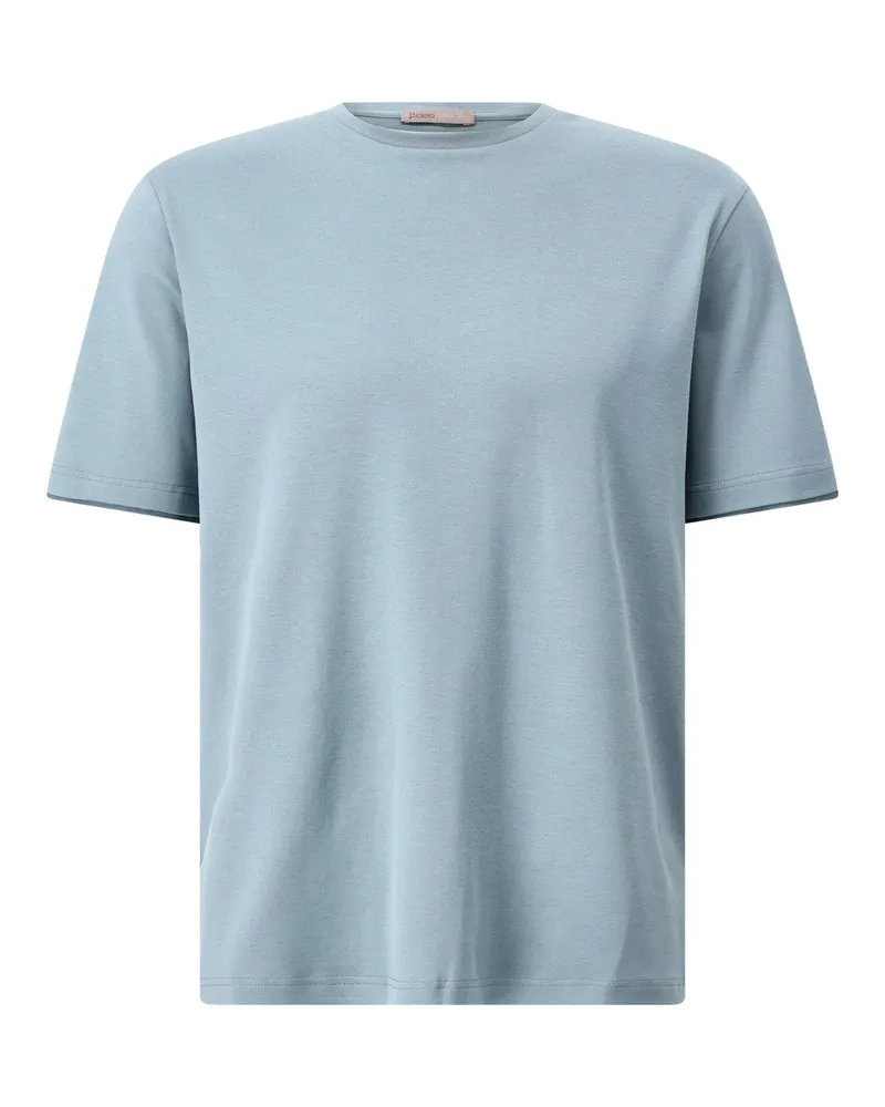 Herno T-Shirt aus Baumwolle Blau