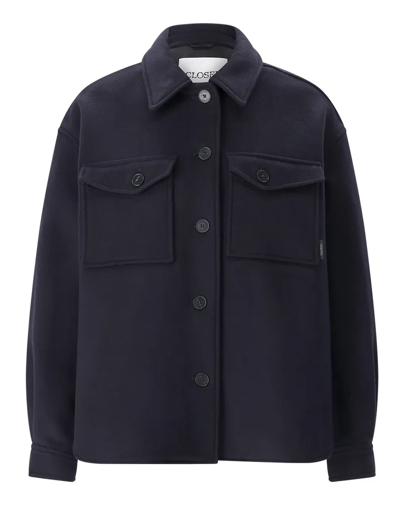 Closed Jacke aus Woll-Mix Dunkelblau