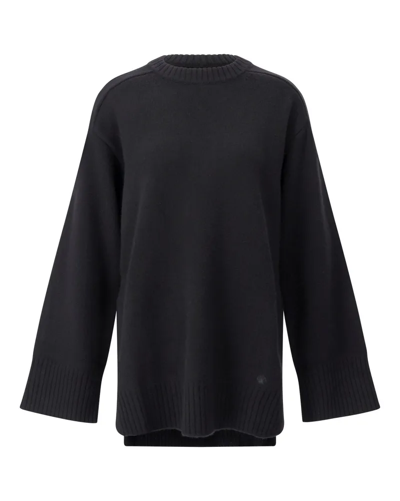 LOULOU Langer Pullover Safi Schwarz