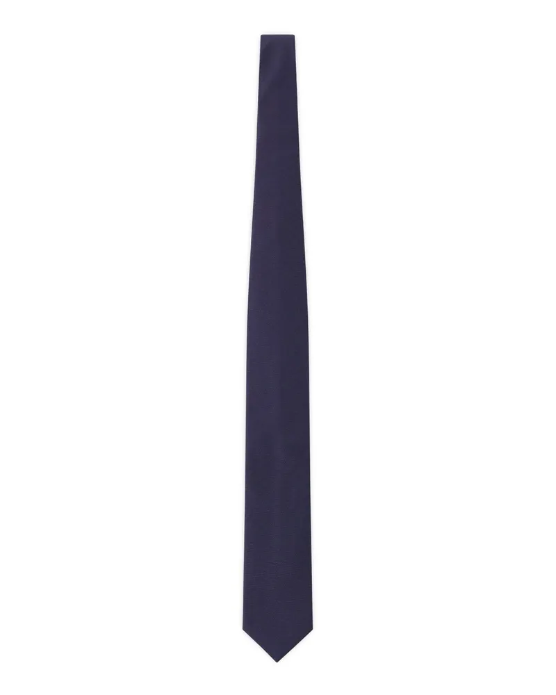 Eton Korbflecht-Krawatte aus Seide Navy