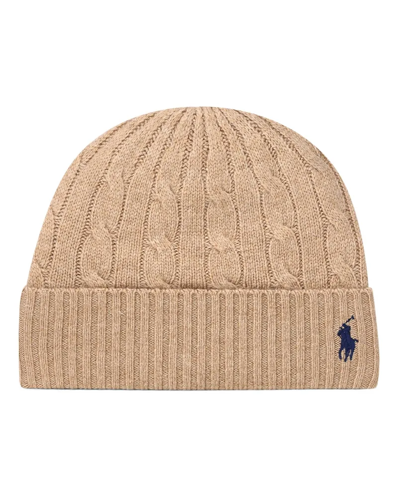 Ralph Lauren Beanie mit Logo Beige