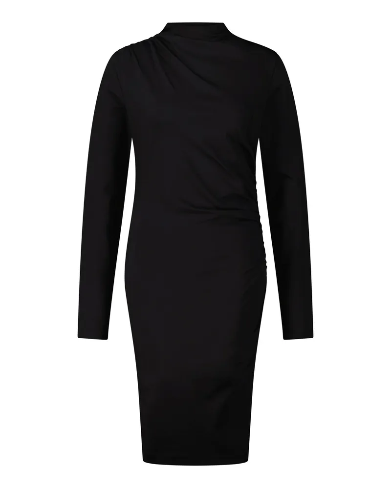 Drykorn Kleid Beatrea mit seitlicher Raffung Schwarz