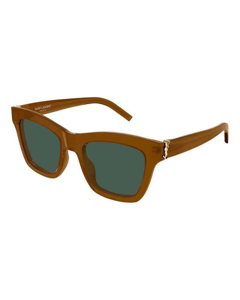 Saint Laurent Sonnenbrille SL M156 mit Logo Braun