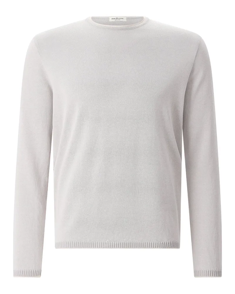 Phil Petter Pullover aus Baumwollstrick Grau