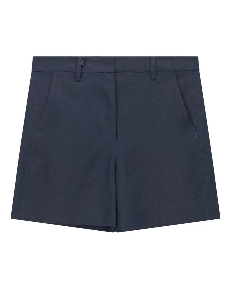Max Mara Shorts Party aus Leinen Dunkelblau