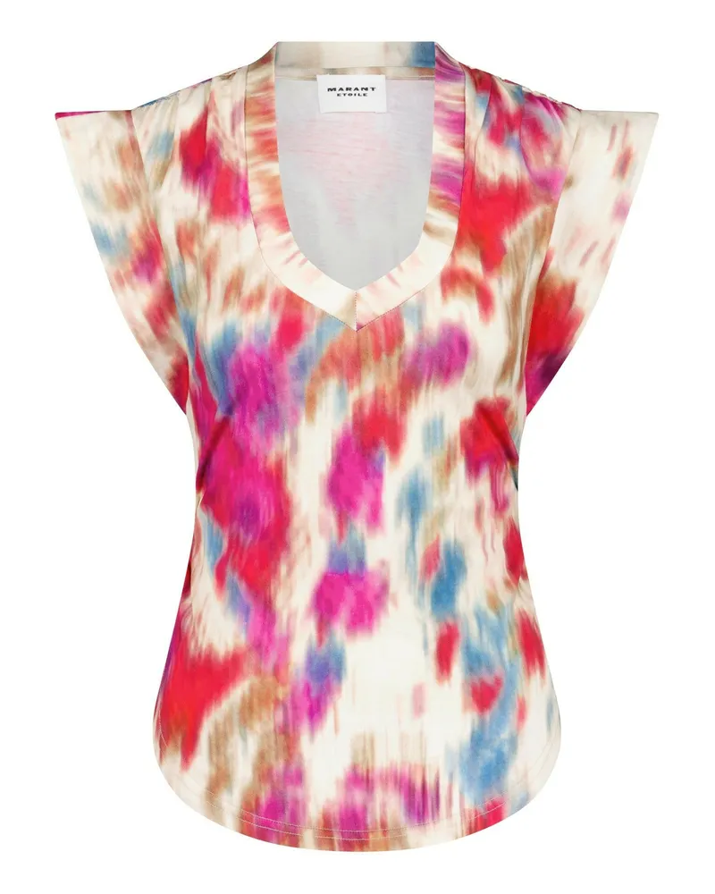 Isabel Marant Top Zilen mit abtraktem Muster Multicolor