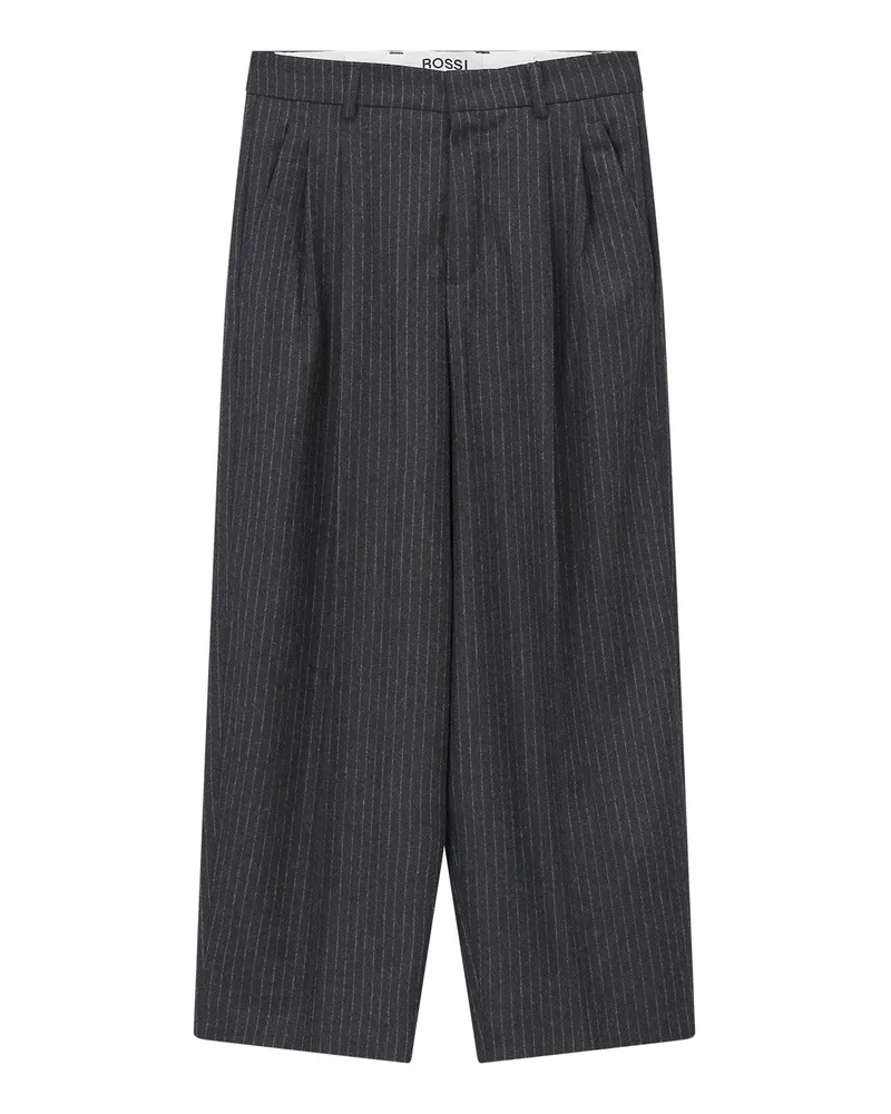 Rossi Hose Noa Crop aus Woll-Mix Anthrazit