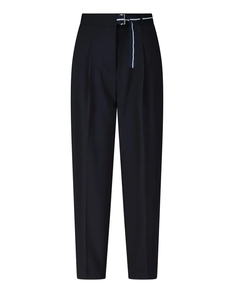 Cambio Plissierte Stoffhose Elaine Navy