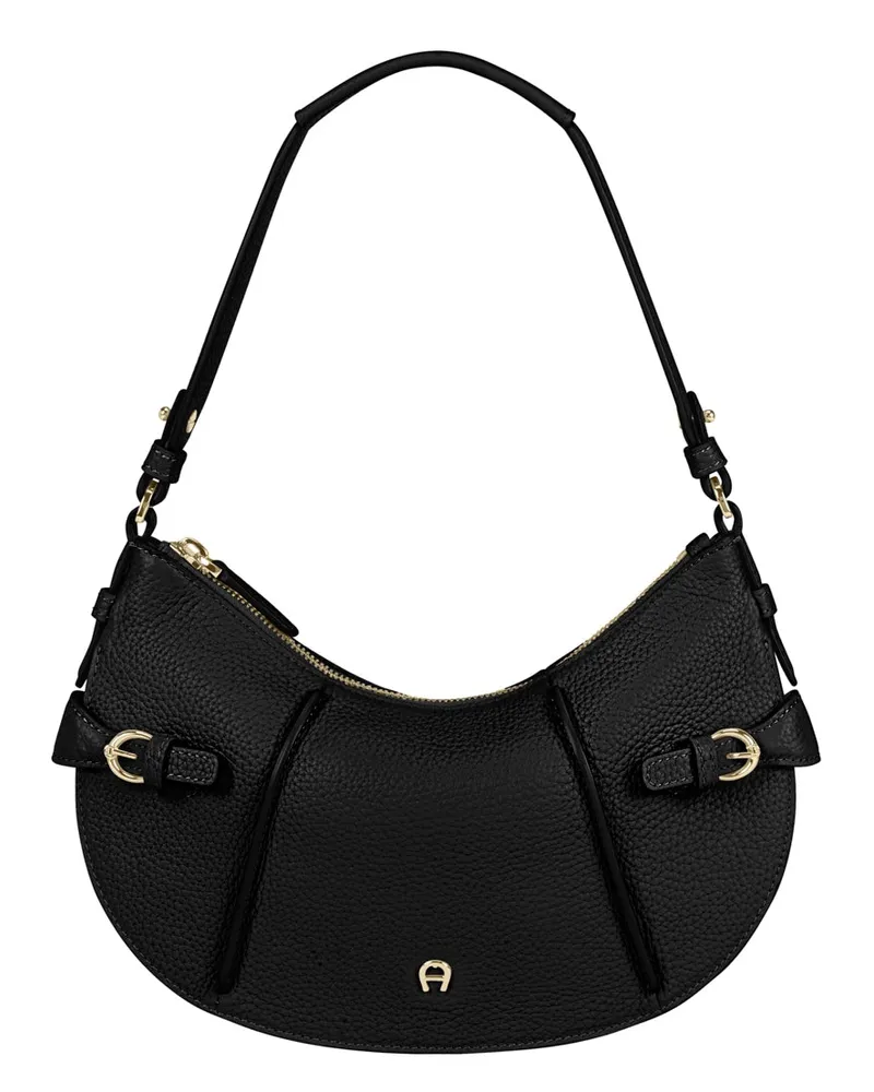 Aigner Tasche Cavallo aus Leder Schwarz