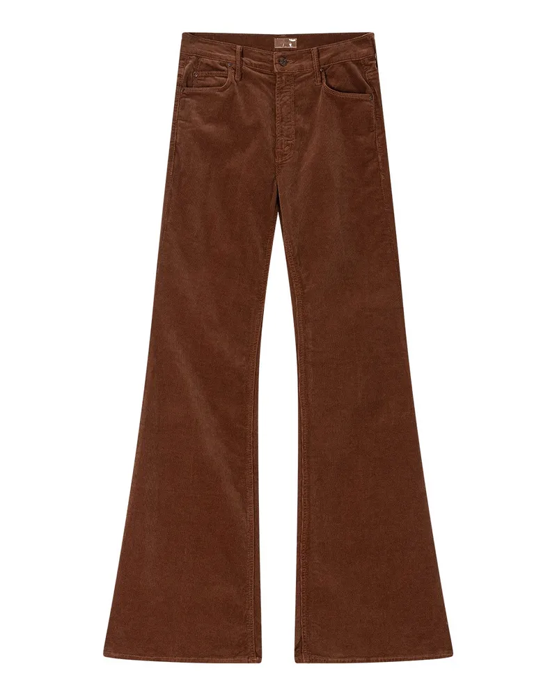 Mother Cordhose The Doozy aus Baumwoll-Mix Braun