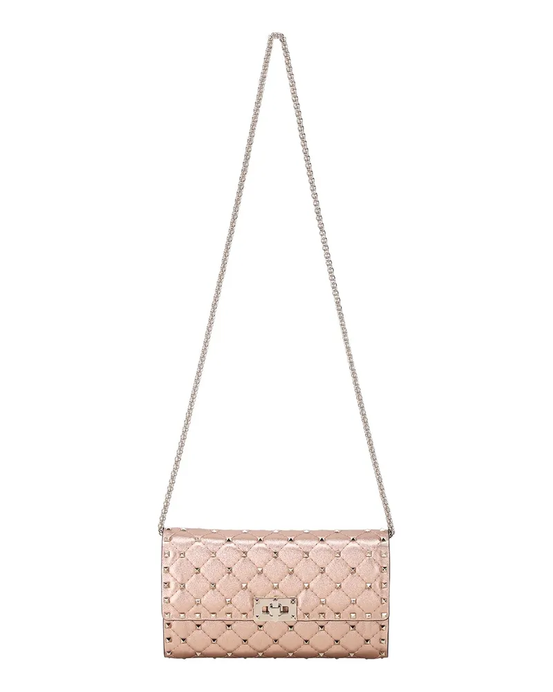 Valentino Garavani Schultertasche aus Nappaleder Rosa