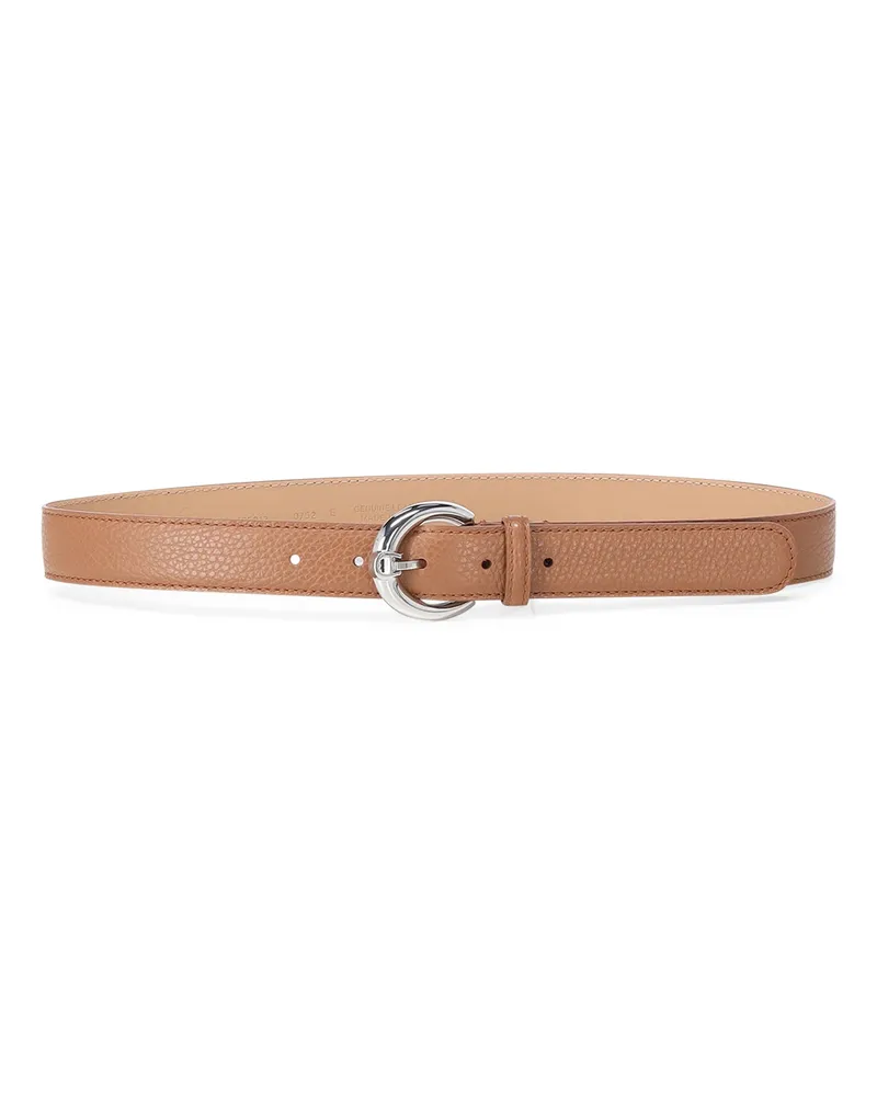 Aigner Gürtel aus Leder Hellbraun