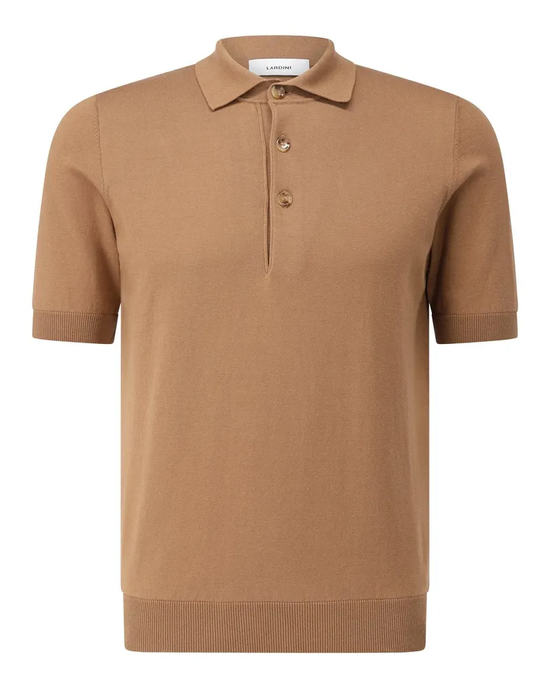 LARDINI Poloshirt aus Baumwolle Braun