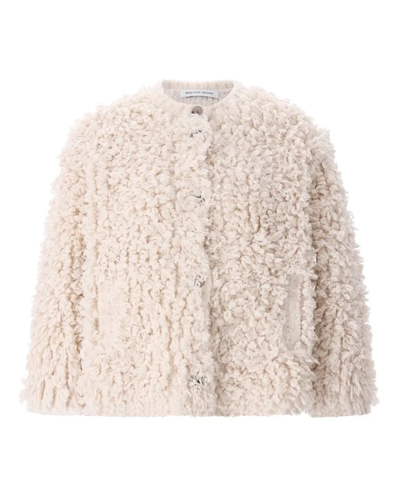 Iris von Arnim Strickjacke Gisla aus Woll-Mix Beige