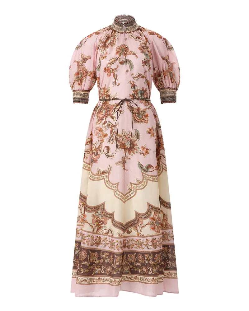 Zimmermann Maxikleid Aster Billow Rosa