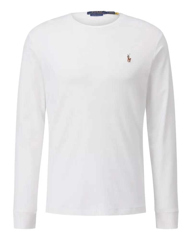 Ralph Lauren Longsleeve mit Logo Weiß