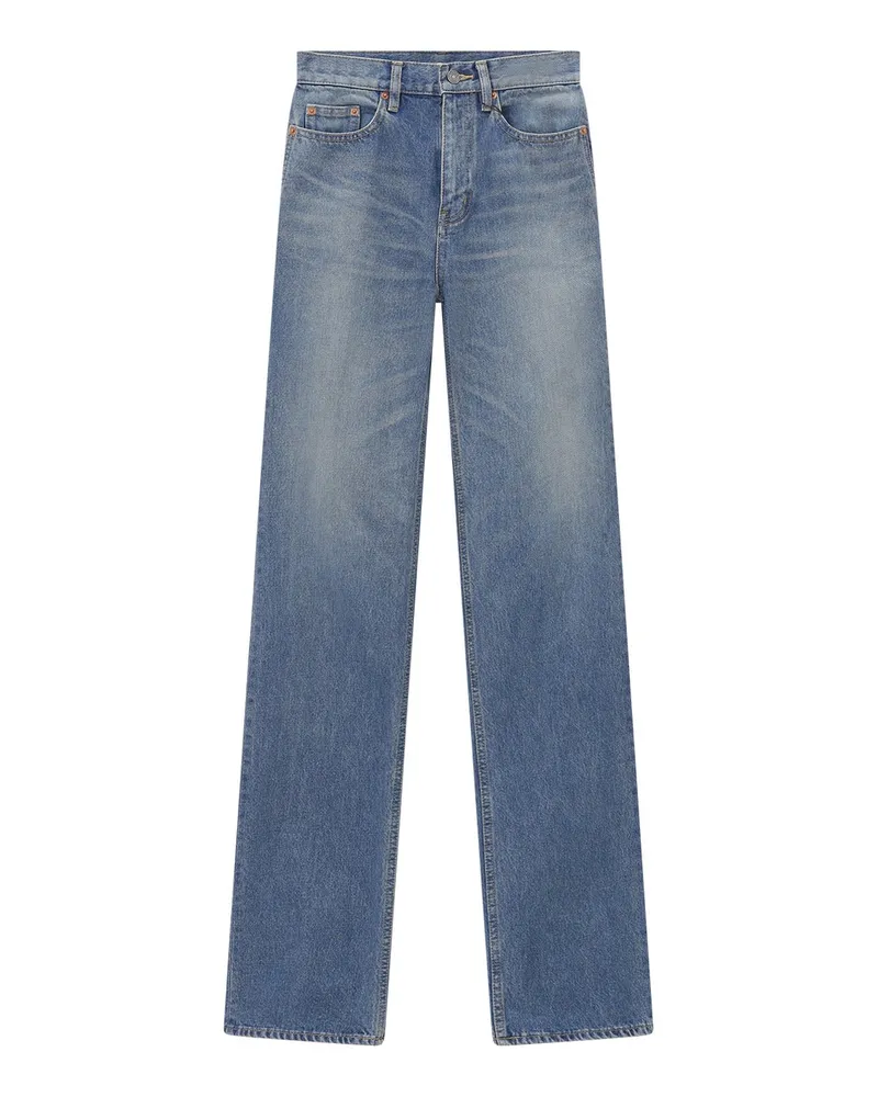 Saint Laurent Flared Jeans Blau