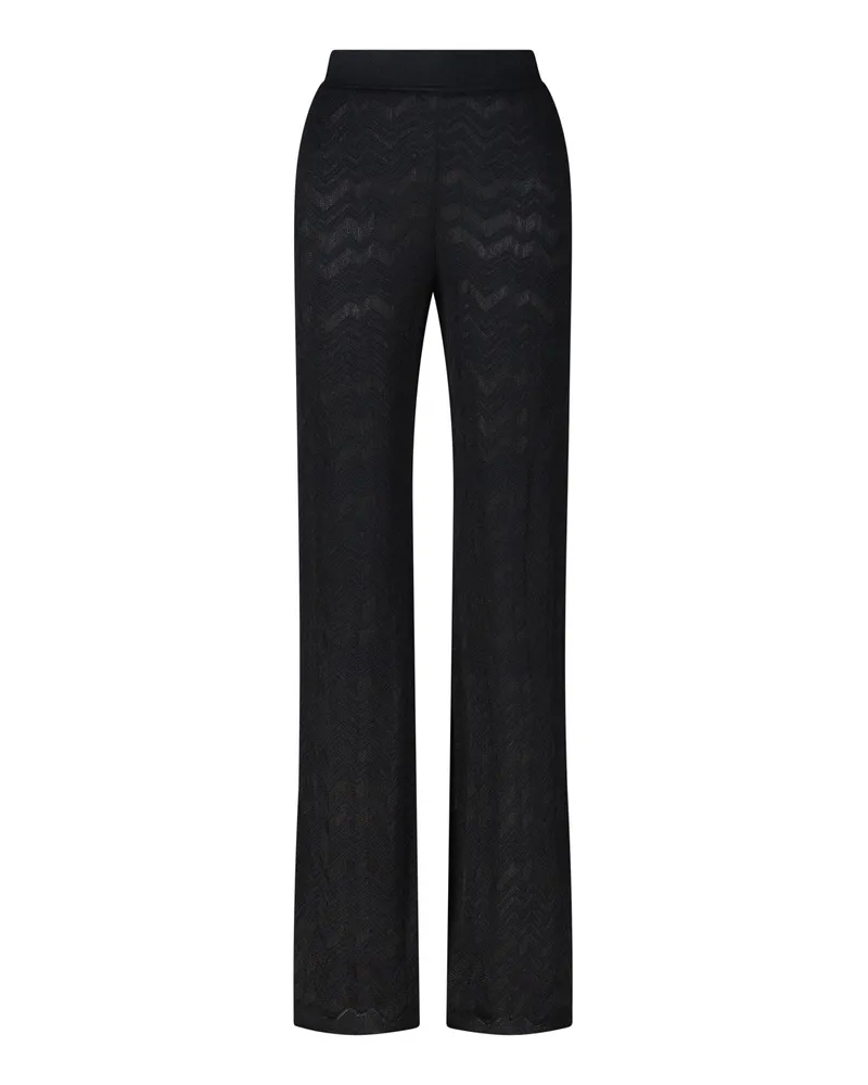 Missoni Hose aus Woll-Mix Schwarz