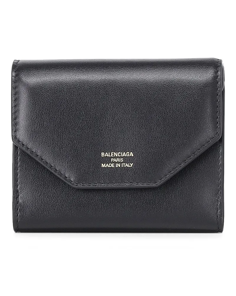 Balenciaga Portemonnaie aus Kalbsleder Schwarz