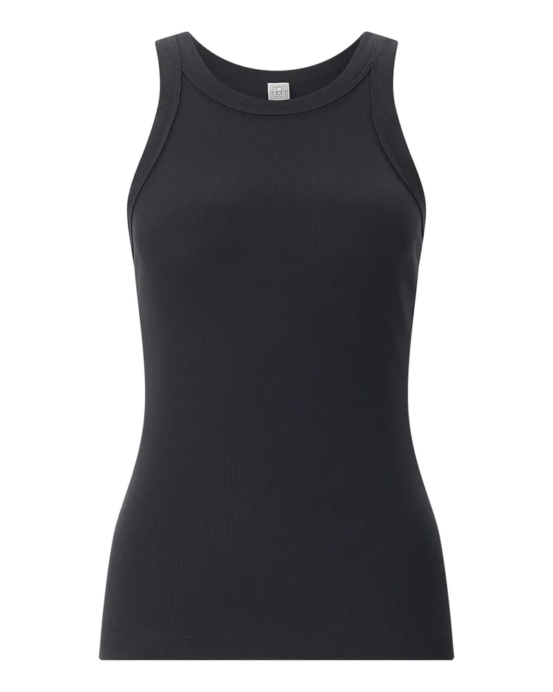 Totême Top aus Baumwolle Schwarz