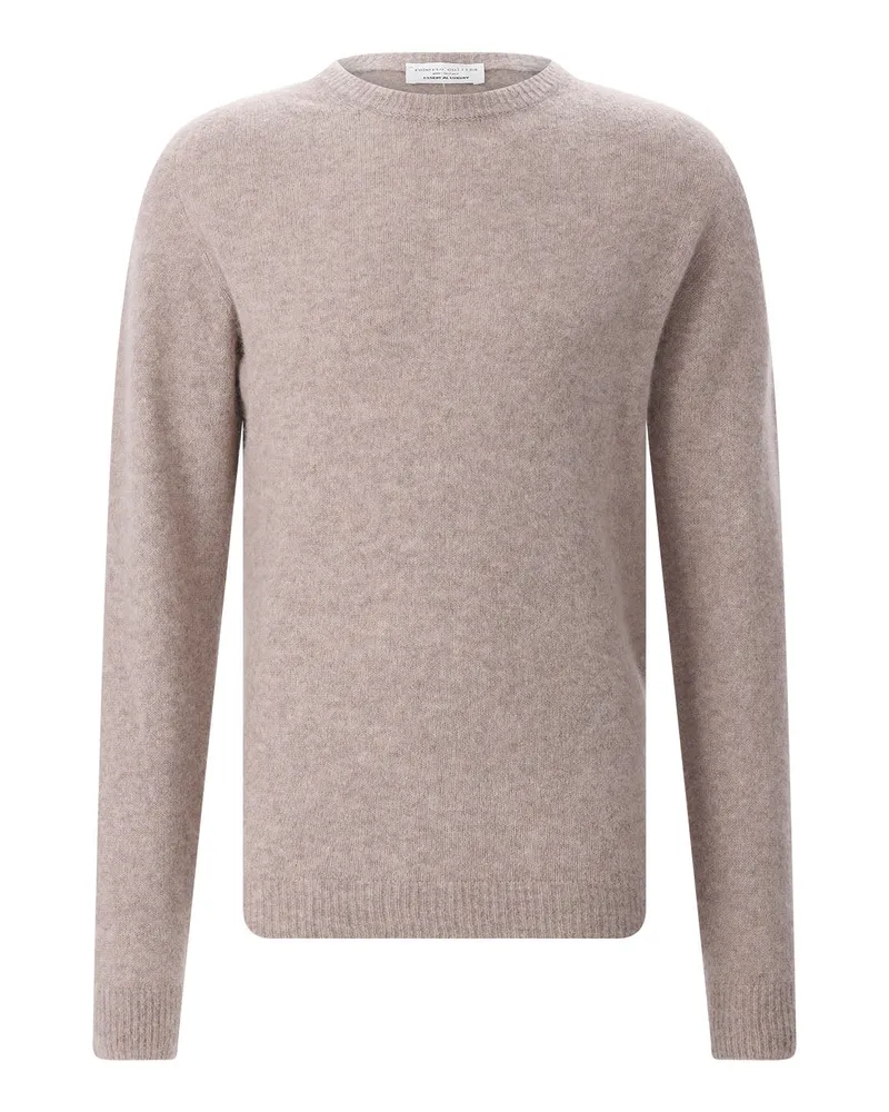 Roberto Collina Pullover aus Kaschmir-Seide-Mix Beige