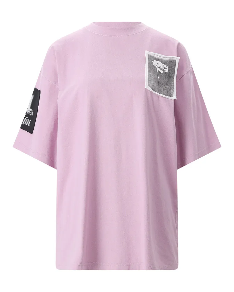 Balenciaga T-Shirt aus Baumwolle Rosa