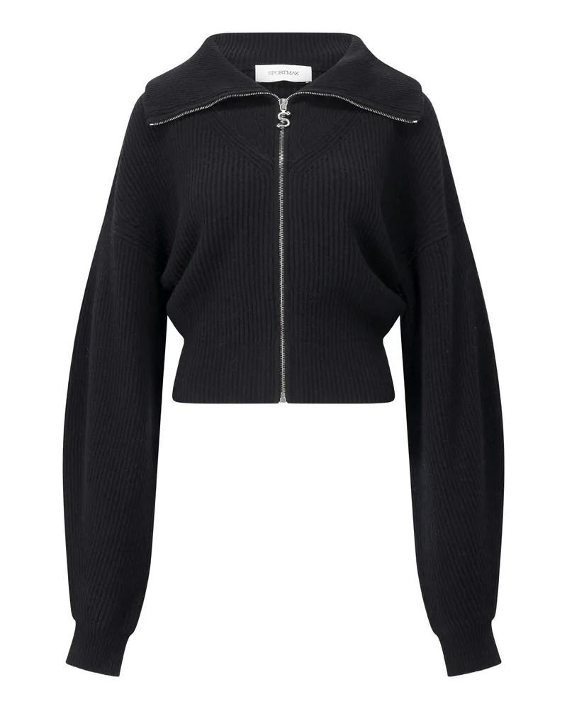 SPORTMAX Strickjacke Calipso aus Wolle & Kaschmir Schwarz