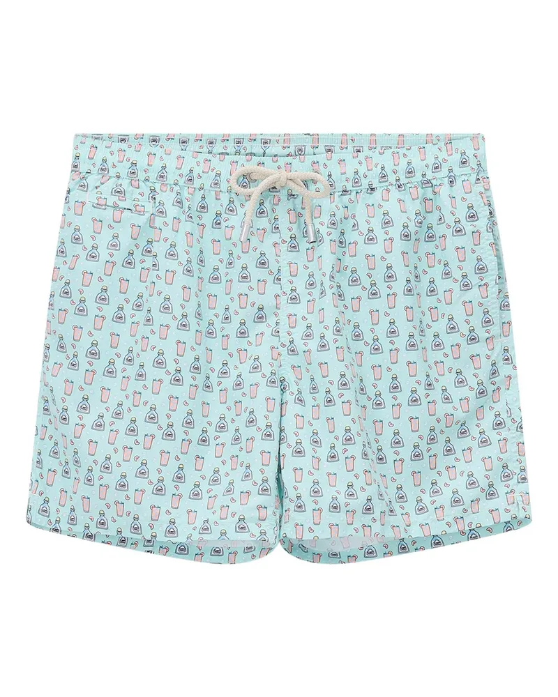 MC2 Saint Barth Badeshorts mit Print Türkis