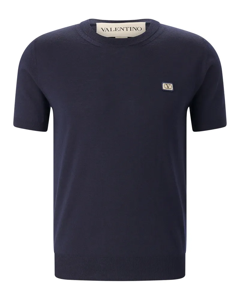 Valentino Garavani Shirt aus Schurwolle Navy