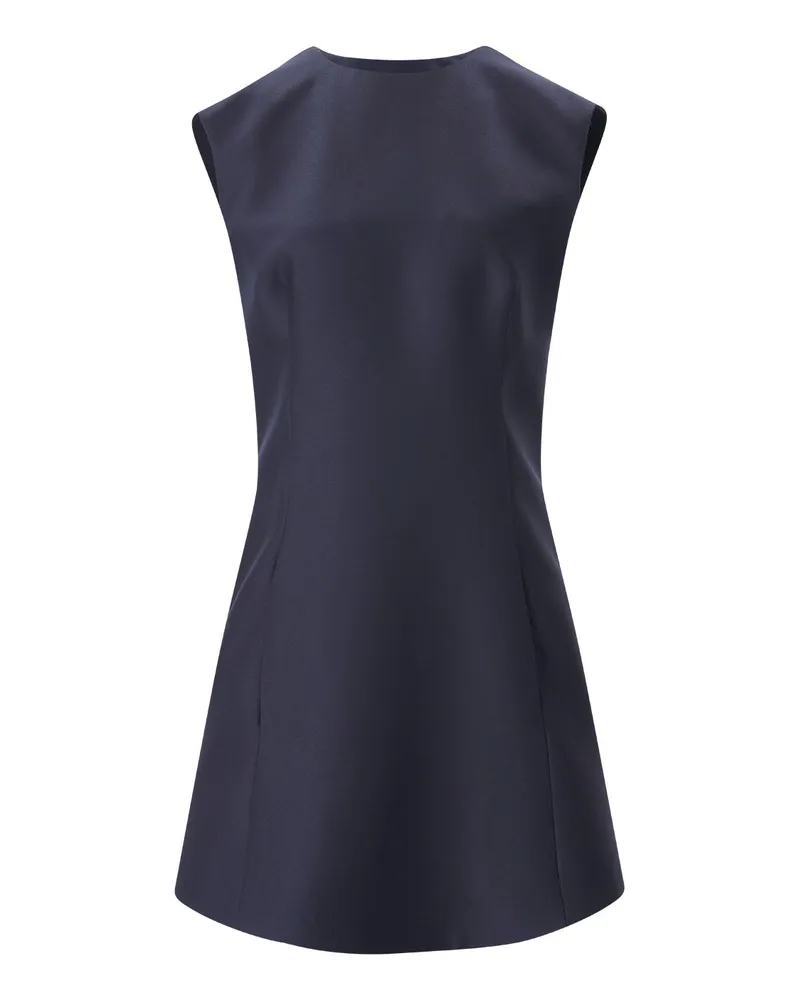 Balenciaga Minikleid aus Wolle & Seide Navy