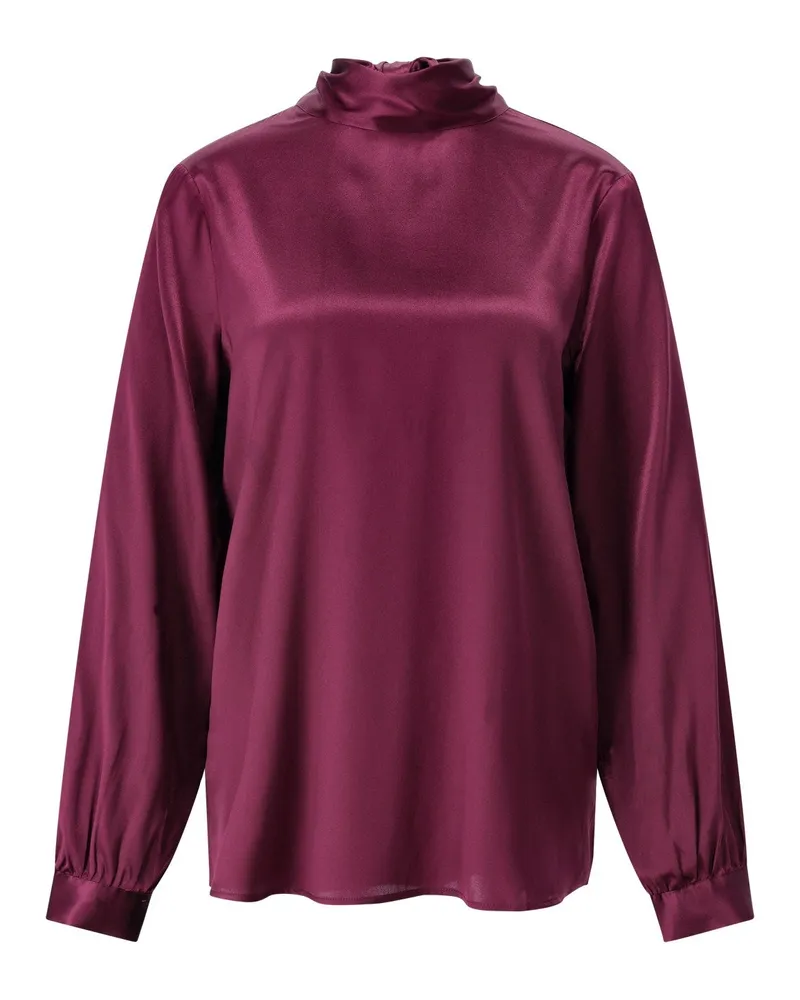 tonno e panna Blusenshirt aus Seide Lila