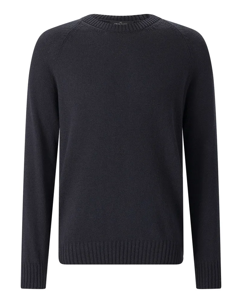 Gran Sasso Pullover aus Baumwollmix Dunkelblau