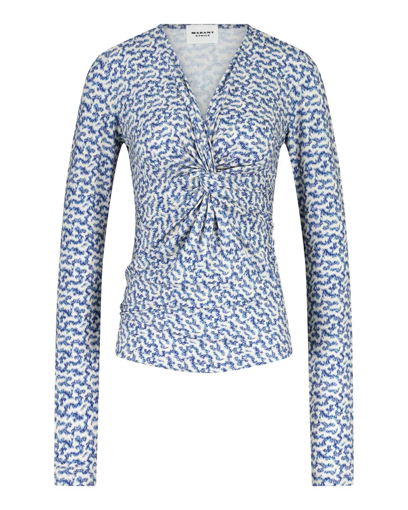 Isabel Marant Shirt Lyss mit Print Blau