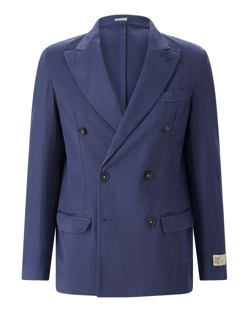 Massimo Alba Zweireihiges Sakko Brando Dunkelblau