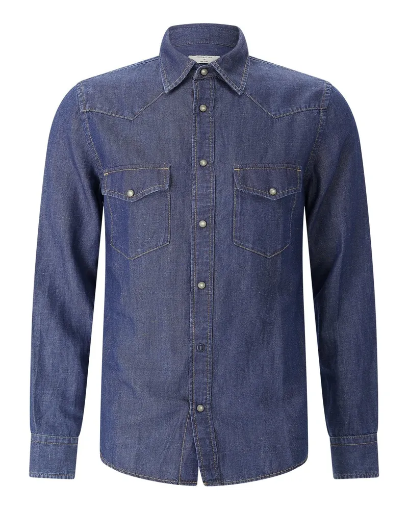 Jacob Cohën Hemd aus Denim Resort Collection Blau