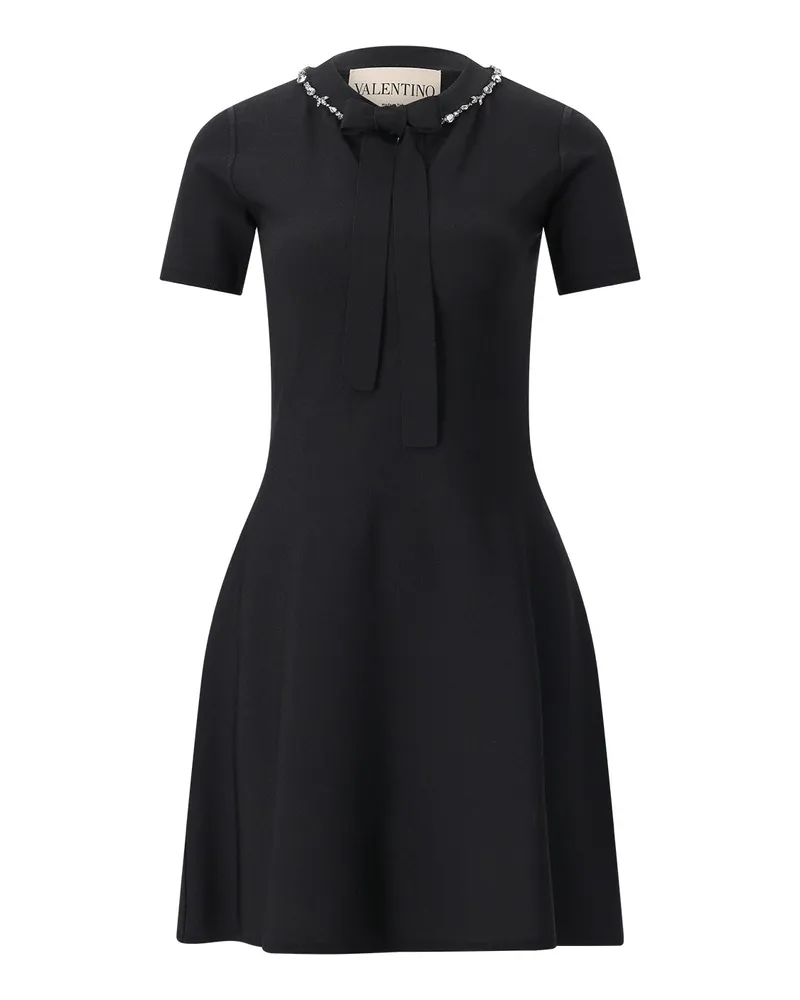 Valentino Garavani Minikleid mit Schmuckdetails Schwarz