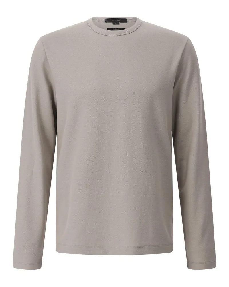 Vince Langarmshirt aus Pima-Baumwolle Braun
