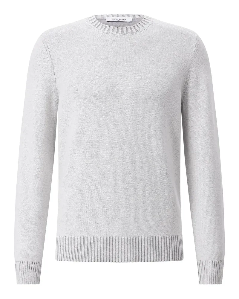 Gran Sasso Pullover aus Woll-Kaschmir-Mix Hellgrau