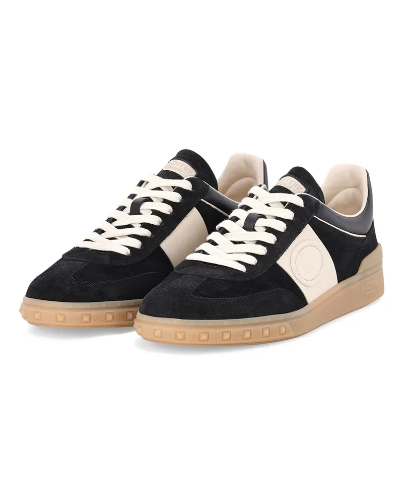 Valentino Garavani Sneaker aus Veloursleder Schwarz